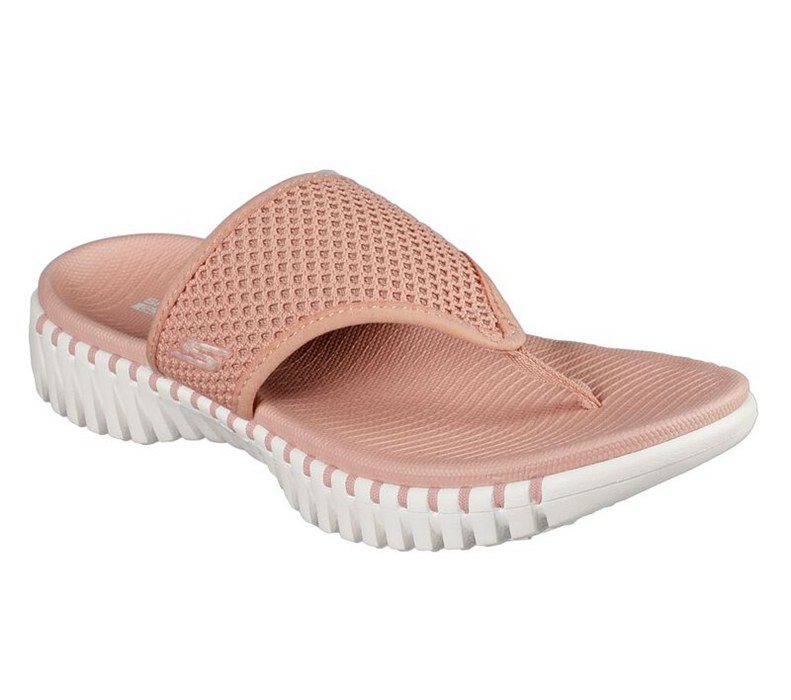 Skechers Gowalk Smart - Riviera - Womens Flip Flops Rose [AU-UZ8415]